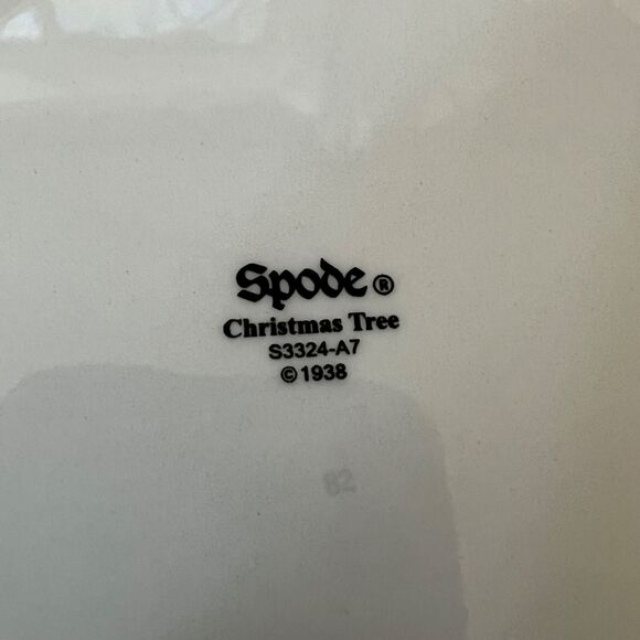 1 Spode Christmas Tree Salad or Dessert Plate Holiday Santa Dinnerware S3324-A7 - Picture 4 of 4